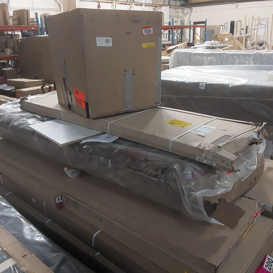 PALLET CONTAINING A LARGE QUANTITY OF ASSORTED FURNITURE PARTS ECT