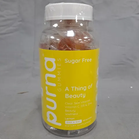 BOX OF APPROX 24 PURA GUMMIES SUGAR FREE VITAMIN C, D3 & ZINC – LEMON FLAVOR - COLLECTION ONLY