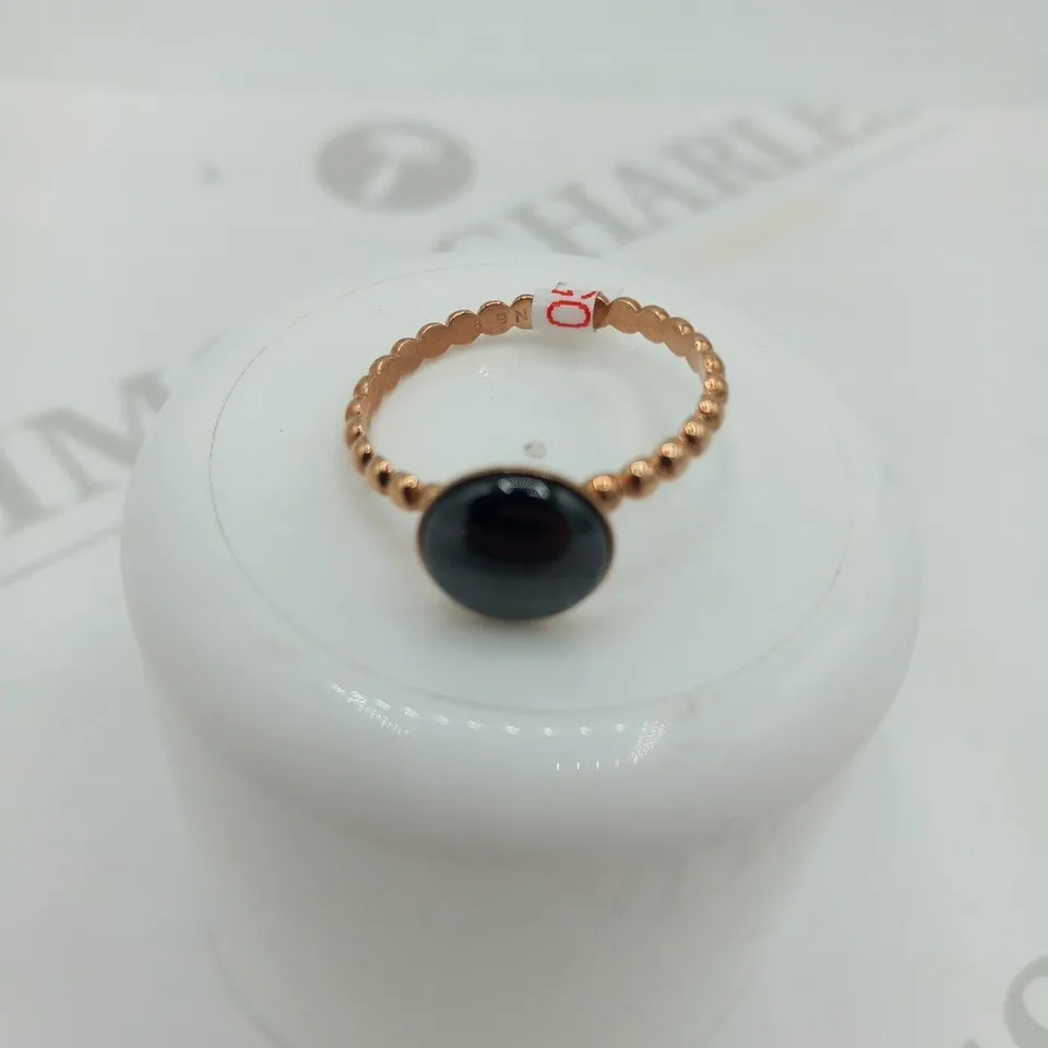 BERING ROSE CIRCLE AND BEAD RING SIZE 9