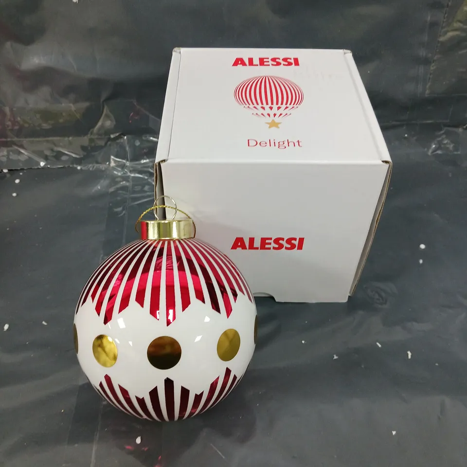 BOXED ALESSI CHRISTMAS BAUBLE 