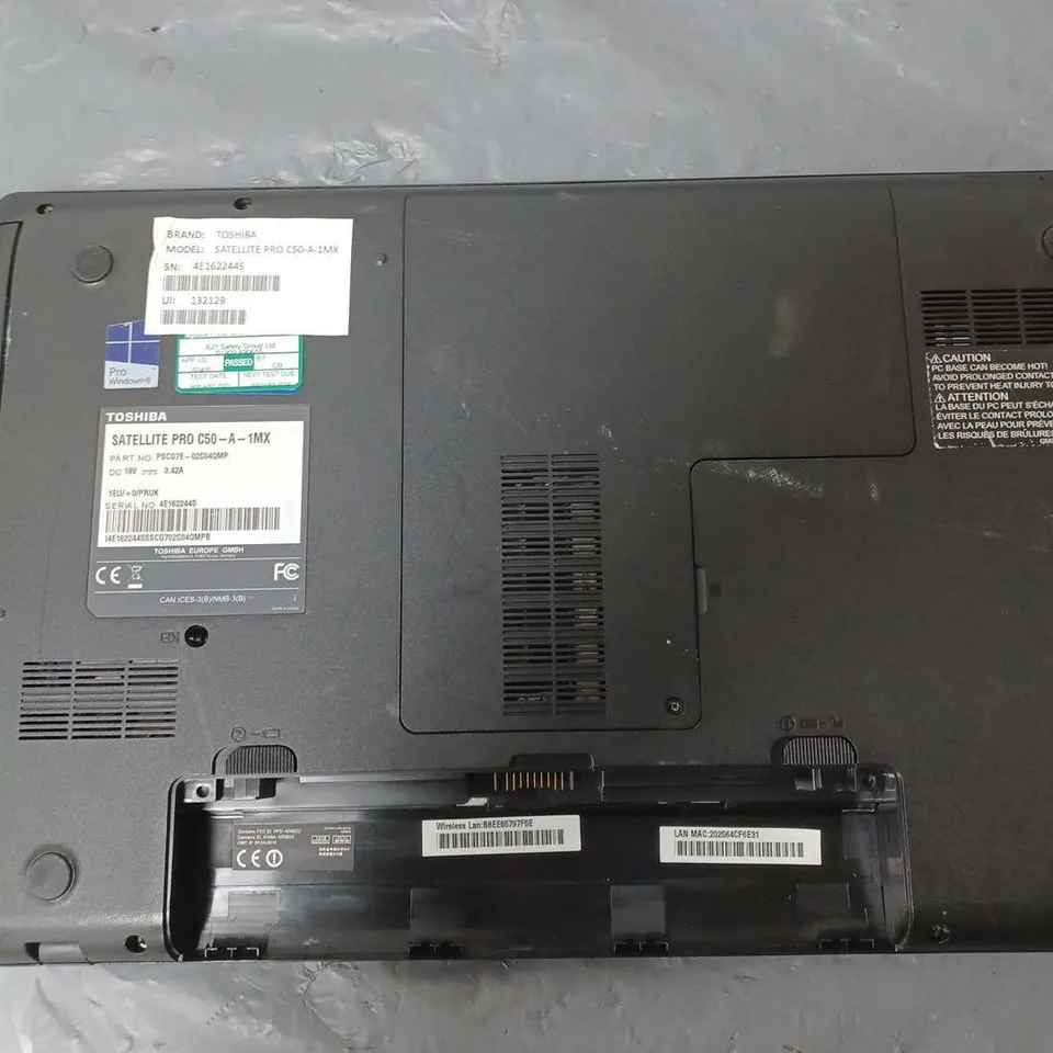 TOSHIBA SATELLITE PRO C50-A-1MX	15 INCH	I3-3110M 2.40GHZ