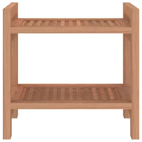 BOXED ROSALIND WHEELER SHOWER BENCH 45X30X45 CM SOLID WOOD TEAK (1 BOX)