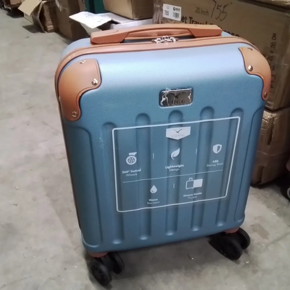 SMALL CABIN BAG BLUE & BROWN
