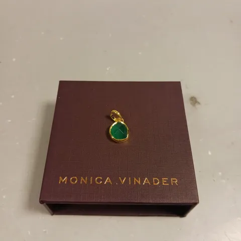 MONICA VINADER GREEN ONYX PENDANT