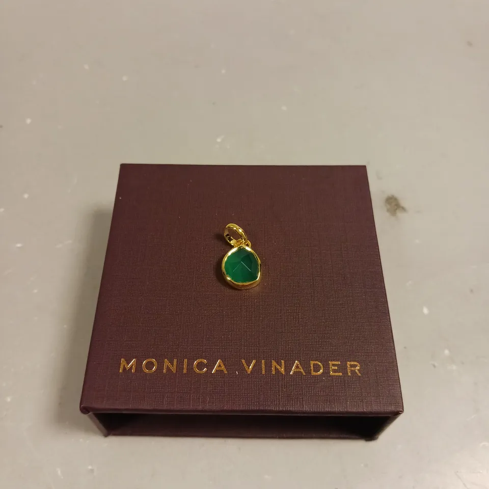 MONICA VINADER GREEN ONYX PENDANT 