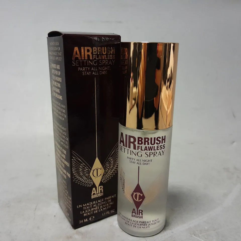 BOXED CHARLOTTE TILBURY AIRBRUSH FLAWLESS SETTING SPRAY 34ML