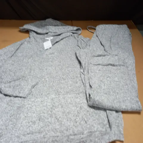 PRETTY SECRETS LOUNGE SET IN CHARCOAL MARL - UK 16/18