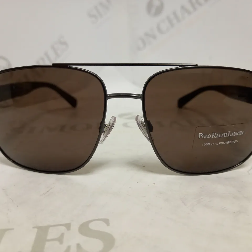 RALPH LAUREN POLO BLACK METAL SUNGLASSES RRP £128