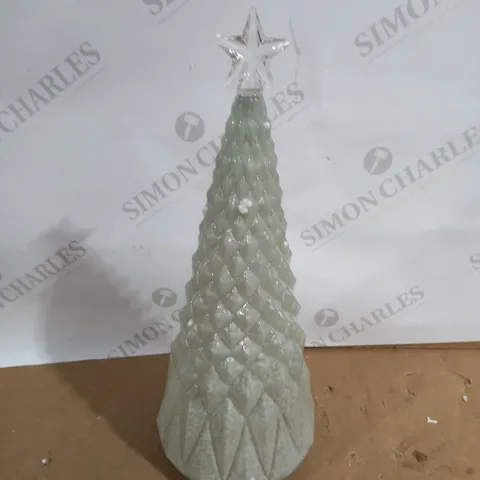 MR CHRISTMAS SPECIALTY MERCURY GLASS LIGHT UP COLOUR MORPH STANDING DECOR