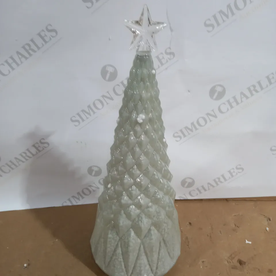 MR CHRISTMAS SPECIALTY MERCURY GLASS LIGHT UP COLOUR MORPH STANDING DECOR