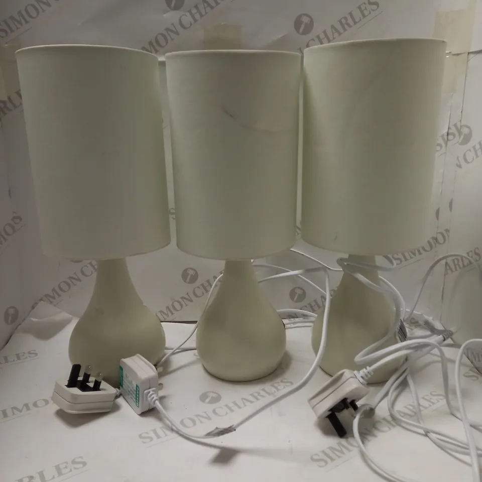 LOT OF 3 JOHN LEWIS KIRSTY TABLE LAMPS 