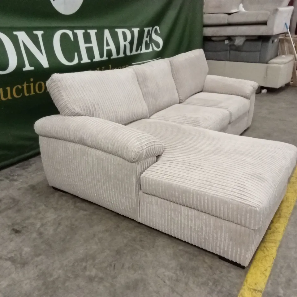 AMALFI 3 SEATER STANDARD BACK LEFT HAND FABRIC CORNER CHAISE SOFA RRP £899