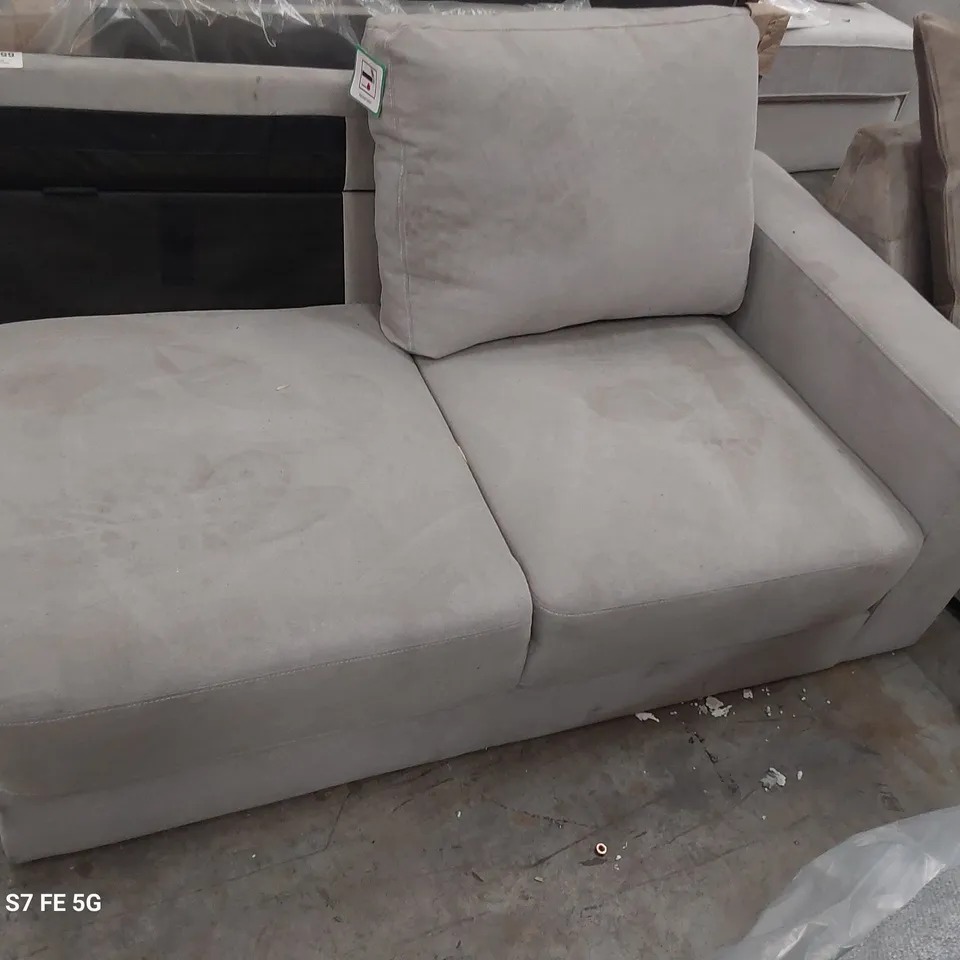 TWO SEATER SECTION GREY FABRIC 