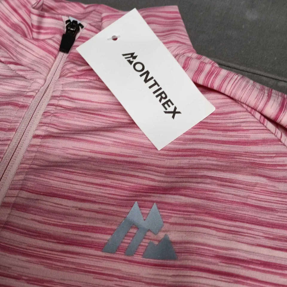MONTIREX WOMEN’S PINK GRADIENT SPORTS TOP & SHORTS SET