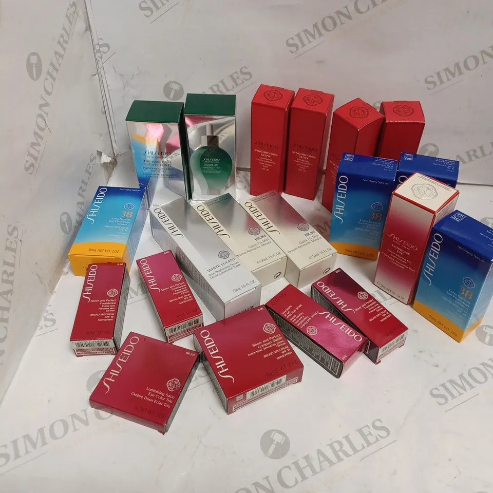 APPROXIMATELY 20 ASSORTED HEALTH AND BEAUTY PRODUCTS INCLUDING SHISEIDO