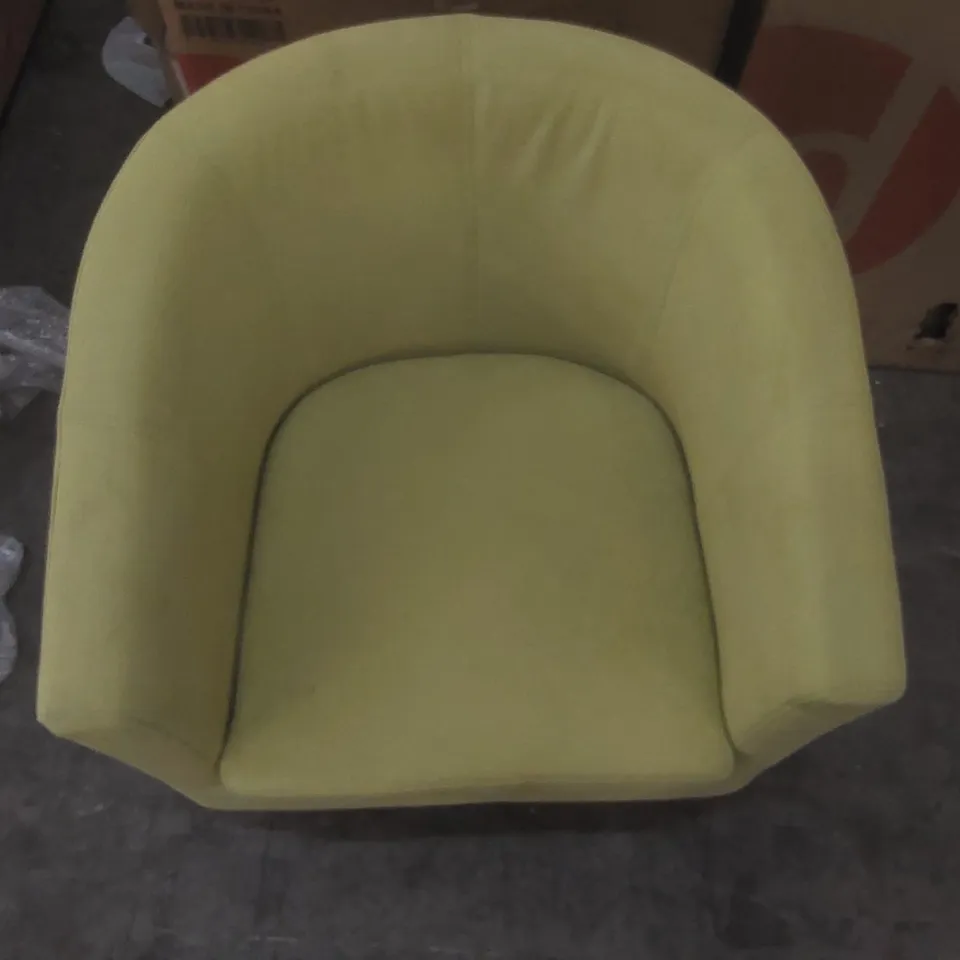 DESIGNER FABRIC UPHOLSTERED TUB CHAIR 