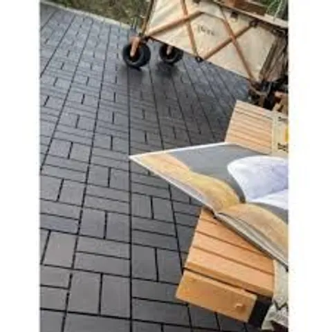 BOXED INTERLOCKING DECK TILES (44 PCS) - DARK GREY (1 BOX)