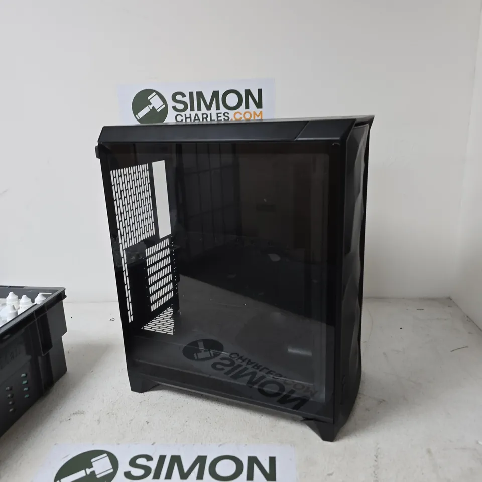 BLACK MID-TOWER PC CASE WITH MESH FRONT PANEL – 3 FANS