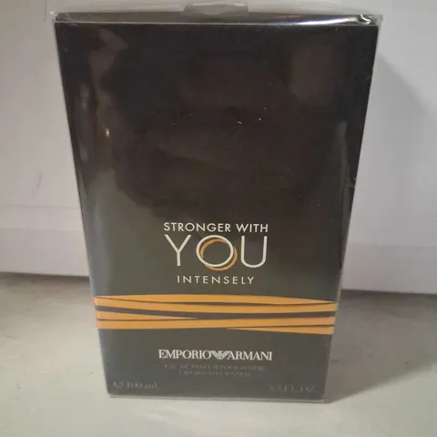 BOXED AND SEALED EMPORIO ARMANI STRONGER WITH YOU INTENSELY EAU DE PARFUM 100ML
