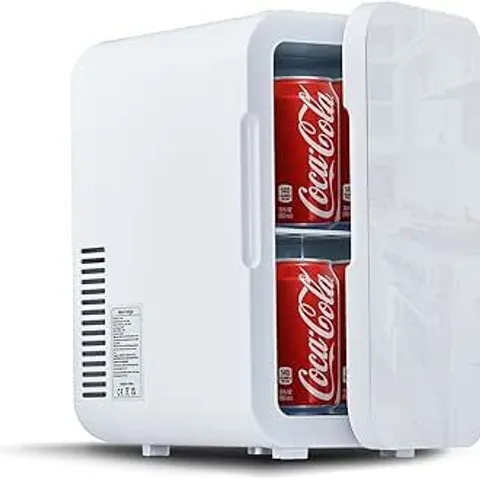 BOXED PORTABLE MINI CAR REFRIGERATOR IN WHITE