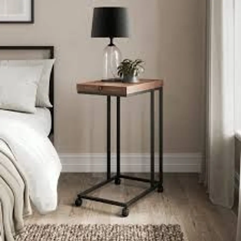 BOXED FULTON OVERBED TABLE - PINE EFFECT (1 BOX)