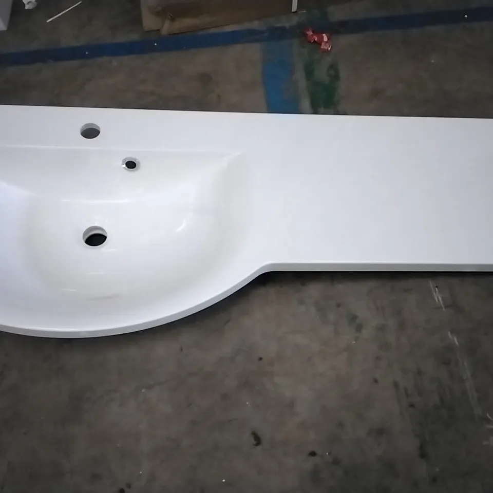 COMPOSITE 1 TAP WHITE VANITY UNIT BASIN