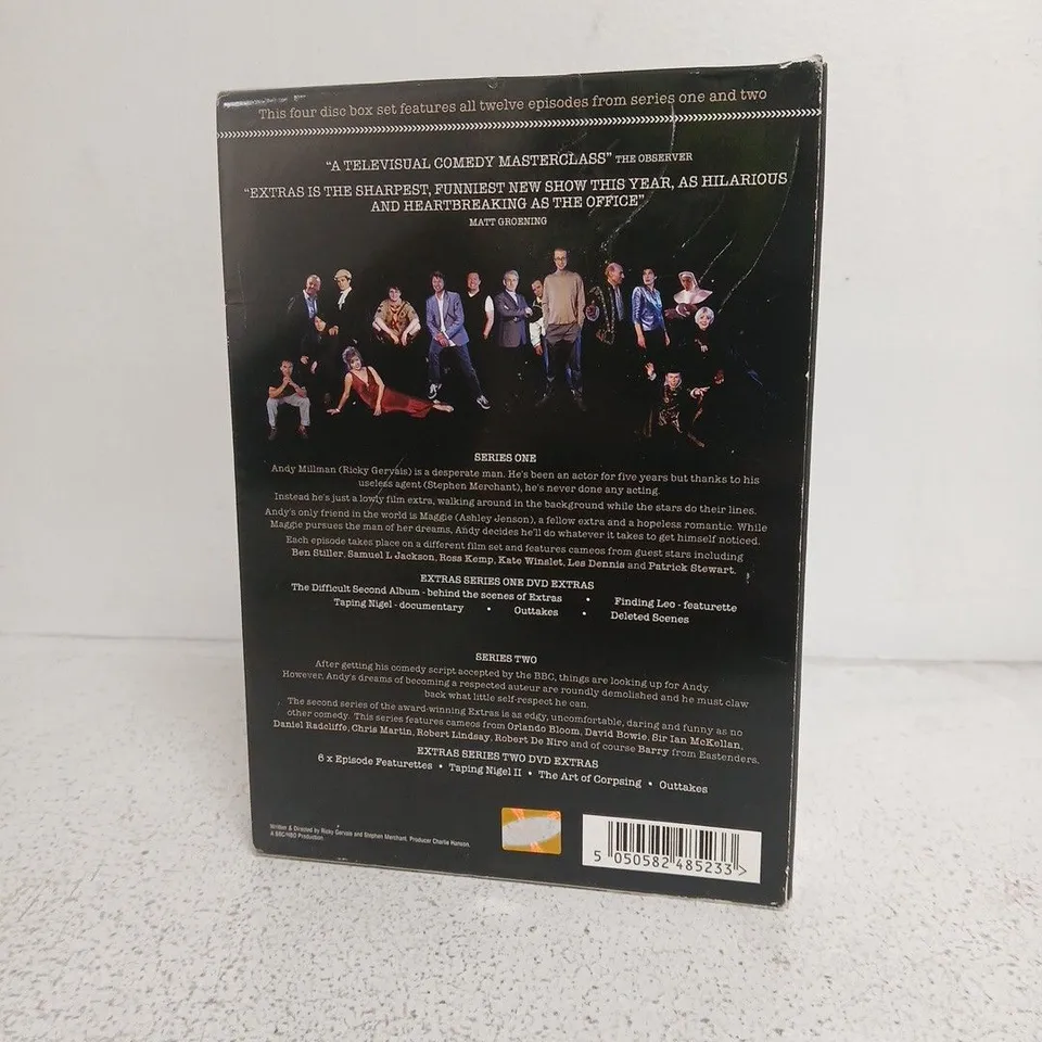 EXTRAS: COMPLETE SERIES ONE & TWO – BBC DVD BOX SET (FOUR DISC)