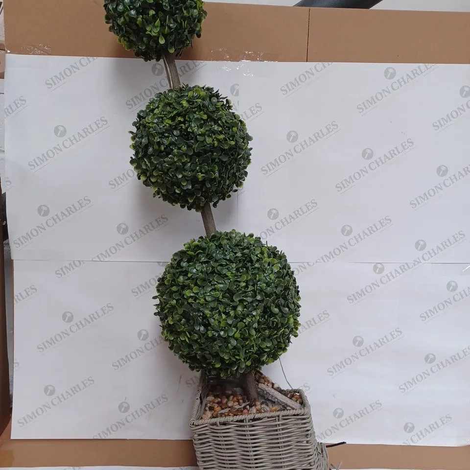 GARDEN REFLECTIONS INDOOR/OUTDOOR 100CM LED FAUX TOPIARY TREE - COLLECTION ONLY