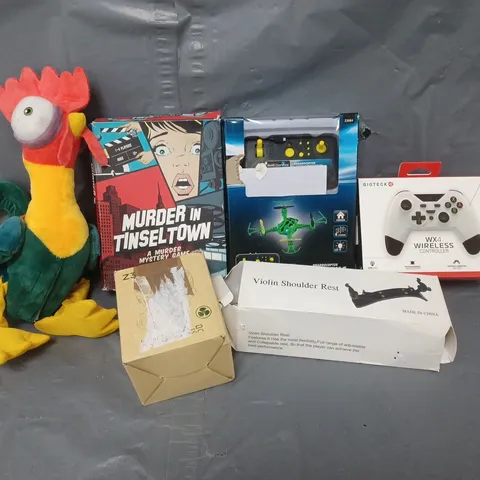 APPROXIMATELY 15 ASSORTED HOUSEHOLD/TOY PRODUCTS TO INCLUDE WIRELESS CONTROLLER, PLUSH TOY ETC 
