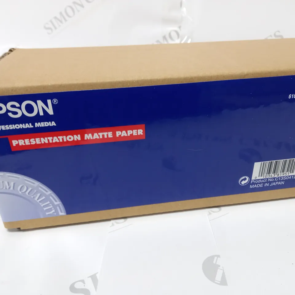 LOT OF 6 BOXED EPSOM PRESENTATION MATTE PAPER S041295 24"X82