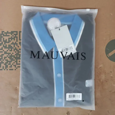 BAGGED MAUVAIS KNIT POINTELLE STRIPE SHIRT IN BLACK SIZE XL