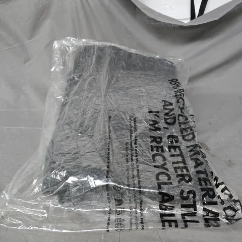 COLLUSION BRUSHED TEXTURE MARL LONGLINE TRENCH COAT, UK 6, GREY. BAGGED