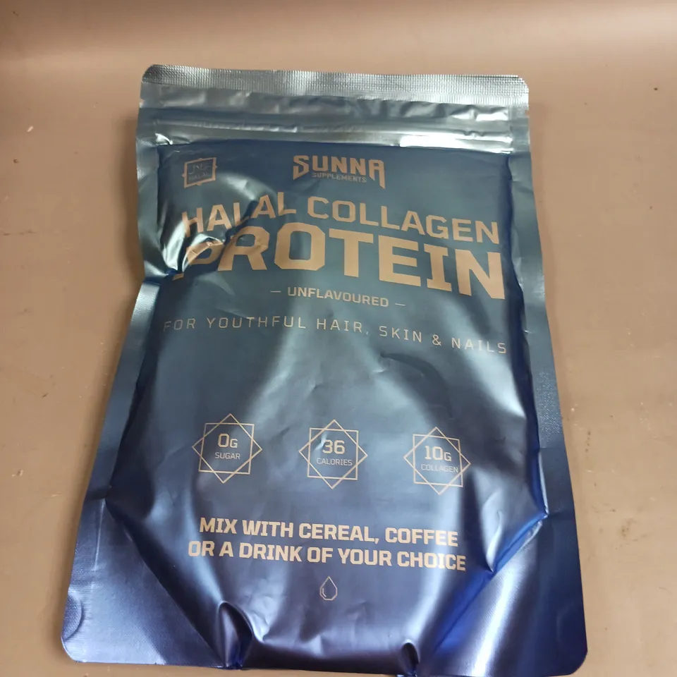 SEALED SUNNA HALAL COLLAGEN PROTEIN - UNFLAVOURED 250G 
