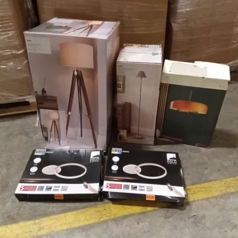 PALLET TO CONTAIN A LARGE QUANTITY OF DESIGNER HOME LIGHTING GOODS AND PRODUCTS 