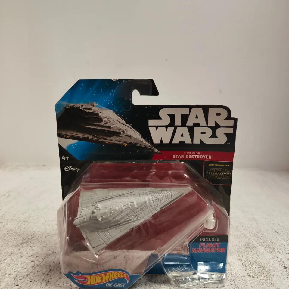 HOT WHEELS STAR WARS DIE-CAST: FIRST ORDER STAR DESTROYER WITH FLIGHT NAVIGATOR 