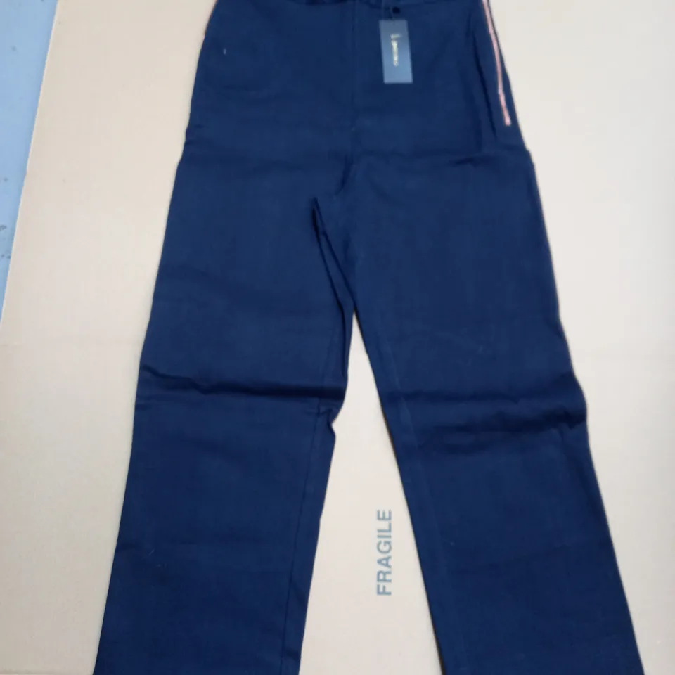 9 x NAVY BLUE KINTSUGI LONG LEG PANTS WITH ZIP SIDES