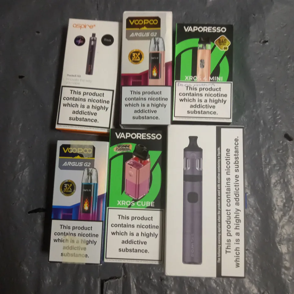 APPROXIMATELY 20 VAPES & E-CIGARETTES TO INCLUDE - INNOKIN ENDURA T20 S - VAPORESSO XROS CUBE - VOOPOO ARGUS G2 - ETC