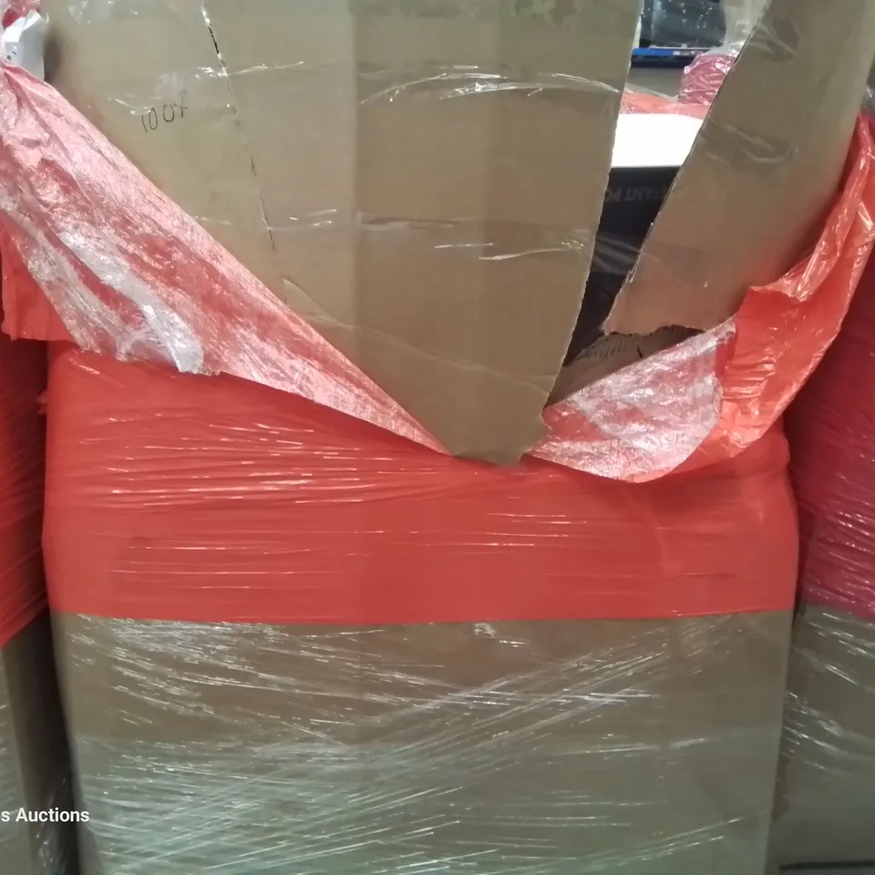 PALLET OF ASSORTED ITEMS INCLUDING: AIR FRYER, ELECTRIC BLANKET, CHEST OF DRAWERS, PULL UP BAR, UMBRELLA 