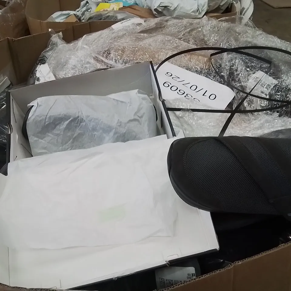 PALLET OF MEN'S FASHION,TECH ACCESSORIES,PARTY SUPPLIES PRODUCTS TO INCLUDE;TRAINERS,NECKLACE,DISPLAY BOOK