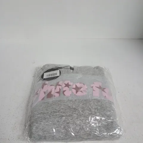 WHITE FOX JAXX OVERSIZED HOODIE DARK GREY MARLE SMALL/MEDIUM