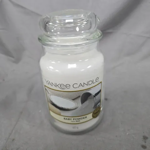YANKEE CANDLE BABY POWDER SCENTED JAR CANDLE – 623 G