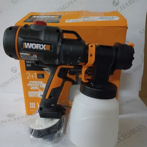 WORX 20V CORDLESS BRUSHLESS PAINT SPRAYER