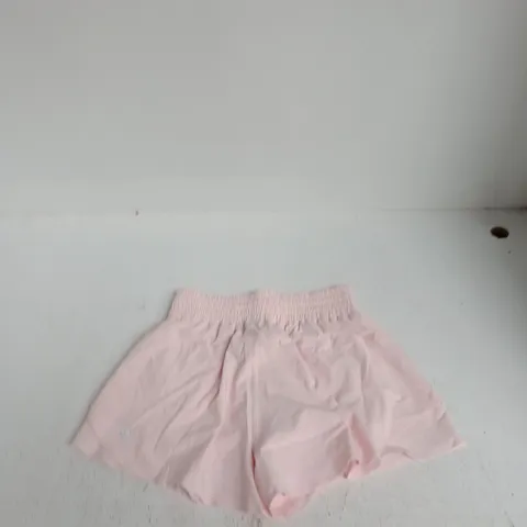 LULULEMON SHAKE IT OUT HIGH-RISE RUN SHORT 2.5IN INSEAM β PINK, XS (UK 6)