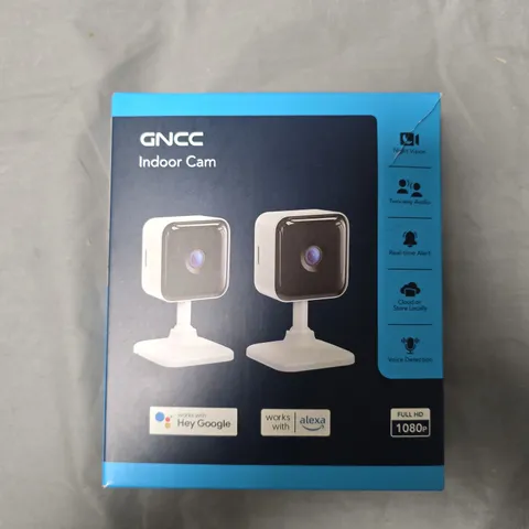 GNCC INDOOR CAM GC2 SECURITY CAMERA SYSTEM - 2 CAMERAS (BOXED)