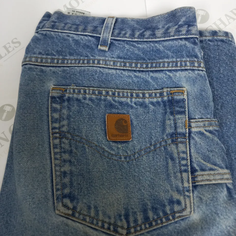CARHARTT BLUE DENIM JEANS SIZE W34 L30