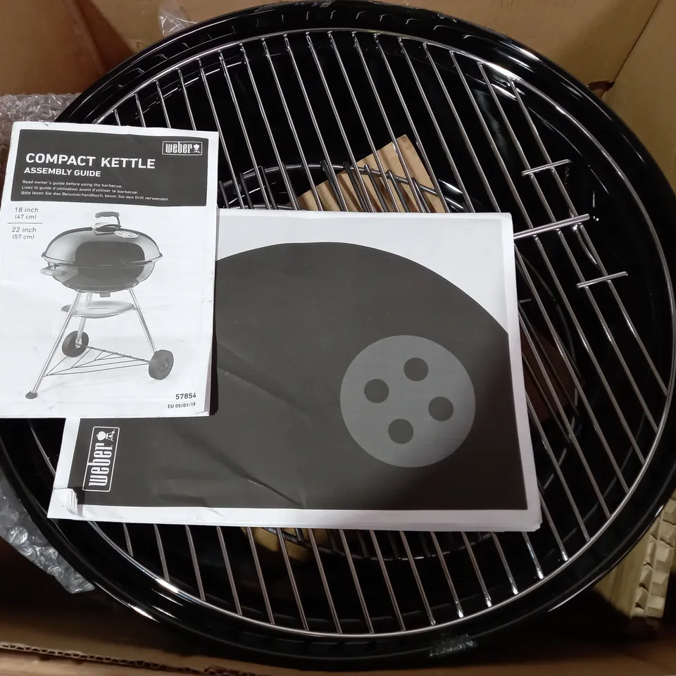 WEBER COMPACT CHARCOAL BBQ BLACK