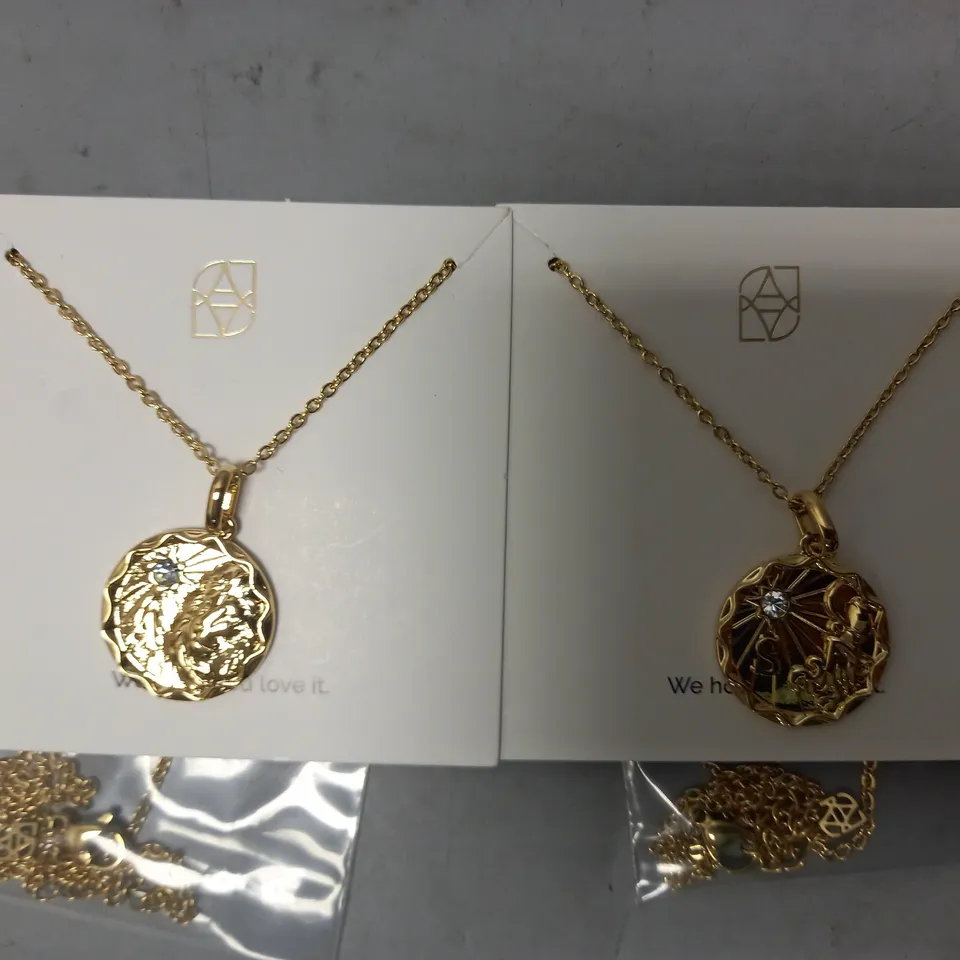 BOXED ABBOTT LYON BESTIES FOR LIFE CUSTOM INITIAL NECKLACE DUO IN GOLD