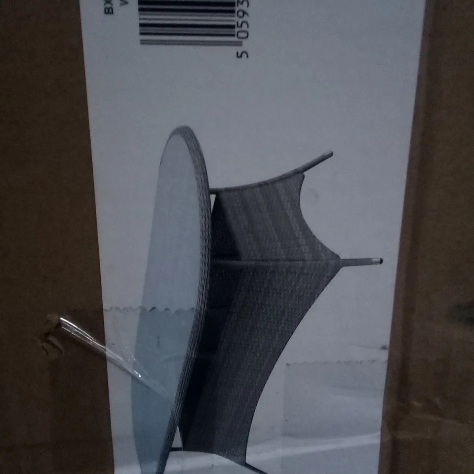 BOXED HAMILTON WICKER DINING TABLE