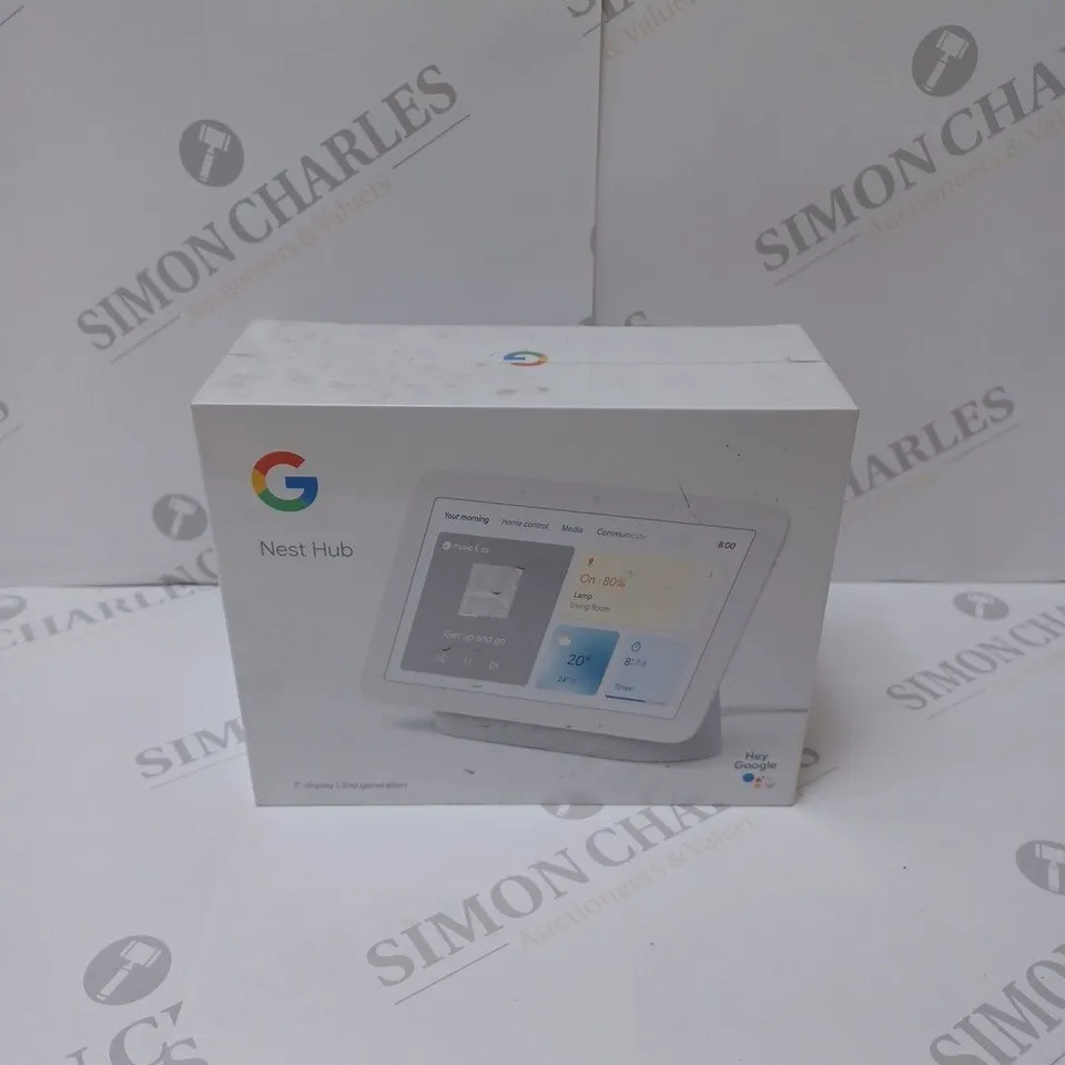 BRAND NEW BOXED GOOGLE NEST HUB 2ND GEN - 7" CHALK 