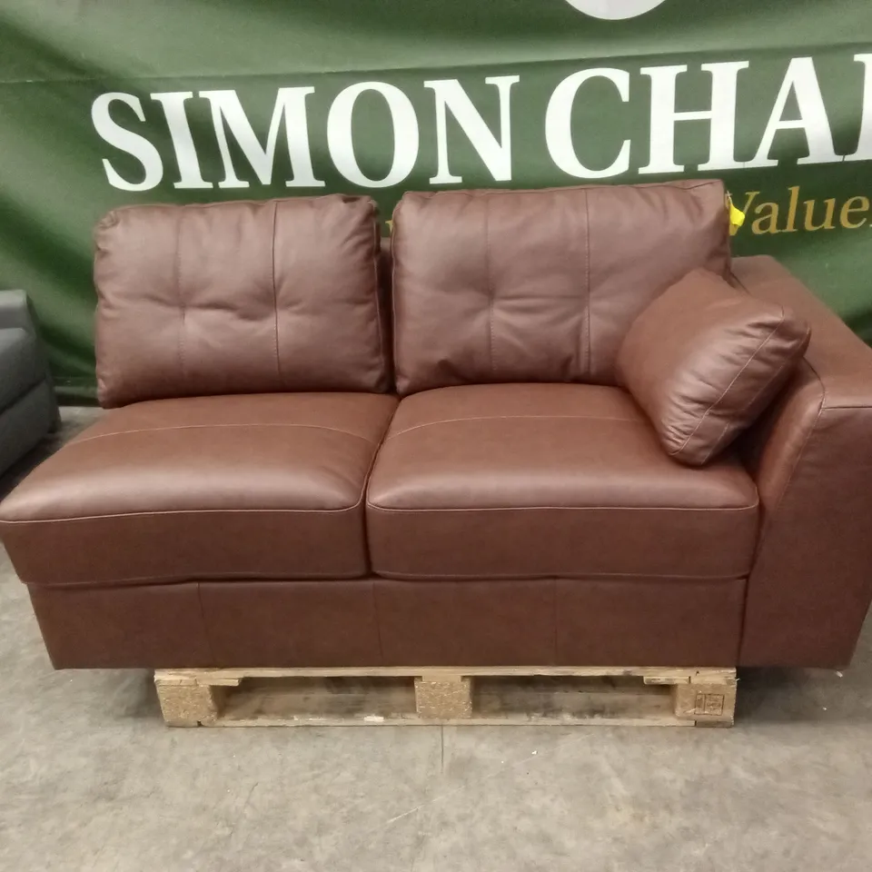 ARDEN ITALIAN LEATHER CORNER CHAISE SOFA PARTS // INCORRECT FACING PIECES, DOES NOT MAKE A SET